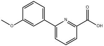 6-(3-甲氧基苯基)吡啶甲酸,887982-11-8,结构式