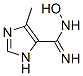 1H-Imidazole-5-carboximidamide,  N-hydroxy-4-methyl- Structure