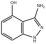 3-アミノ-1H-インダゾール-4-オール 化学構造式