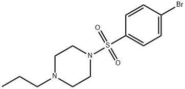 1-(4-BROMOPHENYLSULFONYL)-4-PROPYLPIPERAZINE, 888181-08-6, 结构式