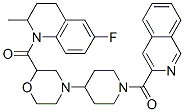 Methanone,  [4-[2-[(6-fluoro-3,4-dihydro-2-methyl-1(2H)-quinolinyl)carbonyl]-4-morpholinyl]-1-piperidinyl]-3-isoquinolinyl-,888220-11-9,结构式