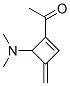 Ethanone, 1-[4-(dimethylamino)-3-methylene-1-cyclobuten-1-yl]- (9CI) Structure