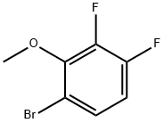 1-bromo-3,4-difluoro-2-methoxybenzene Struktur