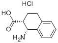 (1R,2R)-1-AMINO-1,2,3,4-TETRAHYDRONAPHTHALENE-2-CARBOXYLIC ACID HYDROCHLORIDE Structure