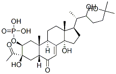 3-acetylecdysone-2-phosphate|