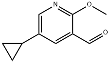 5-シクロプロピル-2-メトキシニコチンアルデヒド 化学構造式