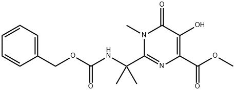 4-PYRIMIDINECARBOXYLIC ACID, 1,6-DIHYDRO-5-HYDROXY-1-METHYL-2-[1-METHYL-1-[[(PHENYLMETHOXY)CARBONYL]AMINO]ETHYL]-6-OXO-, METHYL ESTER