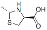 4-Thiazolidinecarboxylicacid,2-methyl-,(2R-trans)-(9CI) Struktur