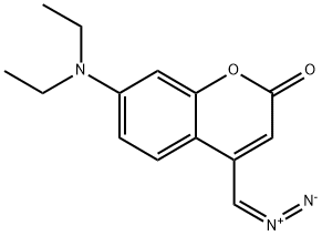 4-(diazomethyl)-7-(diethylamino)coumarin,88861-43-2,结构式