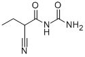 ALPHA-ETHYLCYANOACETYLUREA 化学構造式