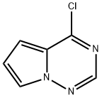 4-クロロピロロ[2,1-F][1,2,4]トリアジン 化学構造式
