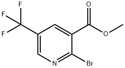 Methyl 2-bromo-5-(trifluoromethyl)nicotinate Struktur