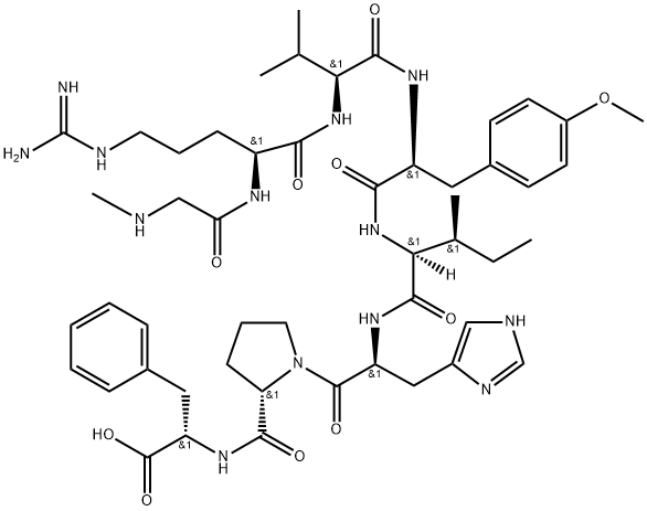 angiotensin II, Sar(1)-Me-Tyr(4)- Structure