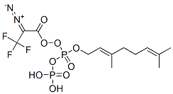 2-diazo-3-trifluoropropionyloxy geranyl pyrophosphate Struktur