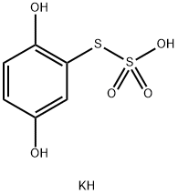 4-羟基-3-(磺基硫代)苯酚钾 结构式