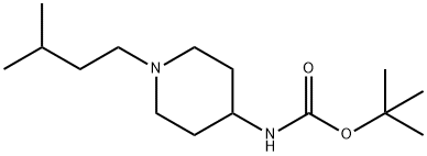 4-(BOC-AMino)-1-isopentylpiperidine Struktur