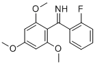 BENZENEMETHANIMINE, A-(2-FLUOROPHENYL)-2,4,6-TRIMETHOXY- Structure