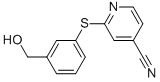 2-(3-(hydroxymethyl)phenylthio)isonicotinonitrile|