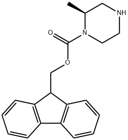 (S)-1-N-FMOC-2-甲基哌嗪 结构式