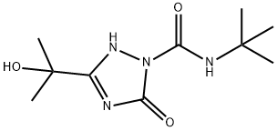 N-叔丁基-3-(2-羟基异丙基)-5-氧代-2,5-二氢-1H-1,2,4-三氮唑-1-甲酰胺,889062-06-0,结构式