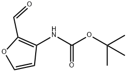 tert-butyl 2-formylfuran-3-ylcarbamate,889088-96-4,结构式