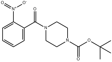 TERT-BUTYL 4-(2-NITROBENZOYL)TETRAHYDRO-1(2H)-PYRAZINECARBOXYLATE Structure