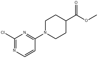 1-(2-氯嘧啶-4-基)哌啶-4-羧酸甲酯,889126-33-4,结构式