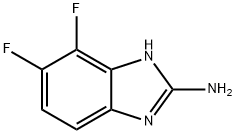 1H-Benzimidazol-2-amine,  6,7-difluoro- 化学構造式