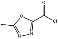5-Methyl-1,3,4-oxadiazole-2-carbonyl chloride 化学構造式