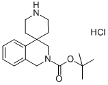 SPIRO[ISOQUINOLINE-4(4H),4'-PIPERIDINE]-2(3H)-CARBOXYLIC ACID 1,1-DIMETHYLETHYL ESTER MONOHYDROCHLORIDE Structure