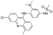 88914-39-0 Methanesulfonamide, N-(4-((3-chloro-5-methyl-9-acridinyl)amino)-3-(dim ethylamino)phenyl)-