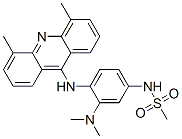 Methanesulfonamide, N-(4-((4,5-dimethyl-9-acridinyl)amino)-3-(dimethyl amino)phenyl)- 结构式