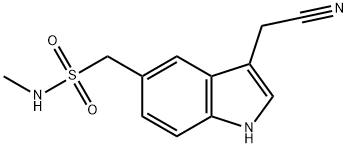 3-(CyanoMethyl)-N-Methyl-1H-indole-5-MethanesulfonaMide,88918-76-7,结构式
