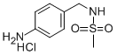 4-氨基-N-甲基-alpha-甲苯磺胺盐酸盐 结构式