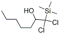 1,1-Dichloro-1-trimethylsilyl-2-heptanol Structure