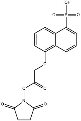 1-Naphthalenesulfonic acid, 5-(2-((2,5-dioxo-1-pyrrolidinyl)oxy)-2-oxo ethoxy)-|