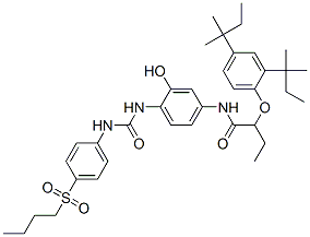 88935-35-7 2-(2,4-Di-tert-pentylphenoxy)-N-[4-[3-[4-(butylsulfonyl)phenyl]ureido]-3-hydroxyphenyl]butanamide
