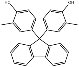 9,9-二(3-甲基-4-羟基苯基)芴, 88938-12-9, 结构式