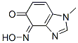 1H-Benzimidazole-4,5-dione,1-methyl-,4-oxime(9CI) Structure