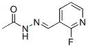 Acetic  acid,  [(2-fluoro-3-pyridinyl)methylene]hydrazide  (9CI) Struktur