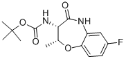 (6R,7S)-(2-FLUORO-6-METHYL-8-OXO-6,7,8,9-TETRAHYDRO-5-OXA-9-AZA-BENZOCYCLOHEPTEN-7-YL)-CARBAMIC ACID TERT-BUTYL ESTER,889459-37-4,结构式