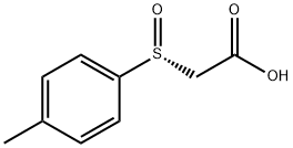 (R)-[(4-Methylphenyl)sulfinyl]acetic acid Struktur