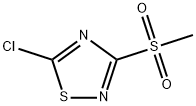 5-クロロ-3-メチルスルホニル-1,2,4-チアジアゾール 化学構造式