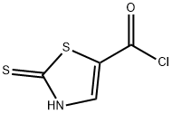 5-Thiazolecarbonyl chloride, 2-mercapto- (7CI),88982-86-9,结构式