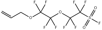 2-[2-(ALLYLOXY)-1,1,2,2-TETRAFLUOROETHOXY]TETRAFLUOROETHANESULFONYL FLUORIDE 化学構造式