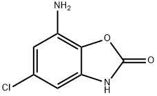 7-Amino-5-chloro-2(3H)-benzoxazolone, 889884-60-0, 结构式