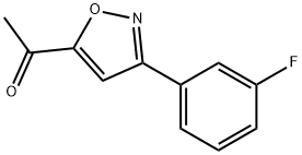 5-ACETYL-3(3-FLUOROPHENYL)-ISOXAZOLE,889938-99-2,结构式