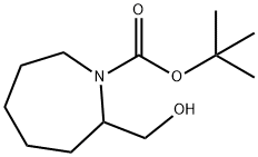 1-BOC-氮杂环庚烷-2-甲醇 结构式