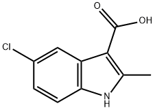 1H-Indole-3-carboxylic  acid,  5-chloro-2-methyl- Structure