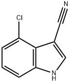 4-氯-3-氰基吲哚,889942-73-8,结构式